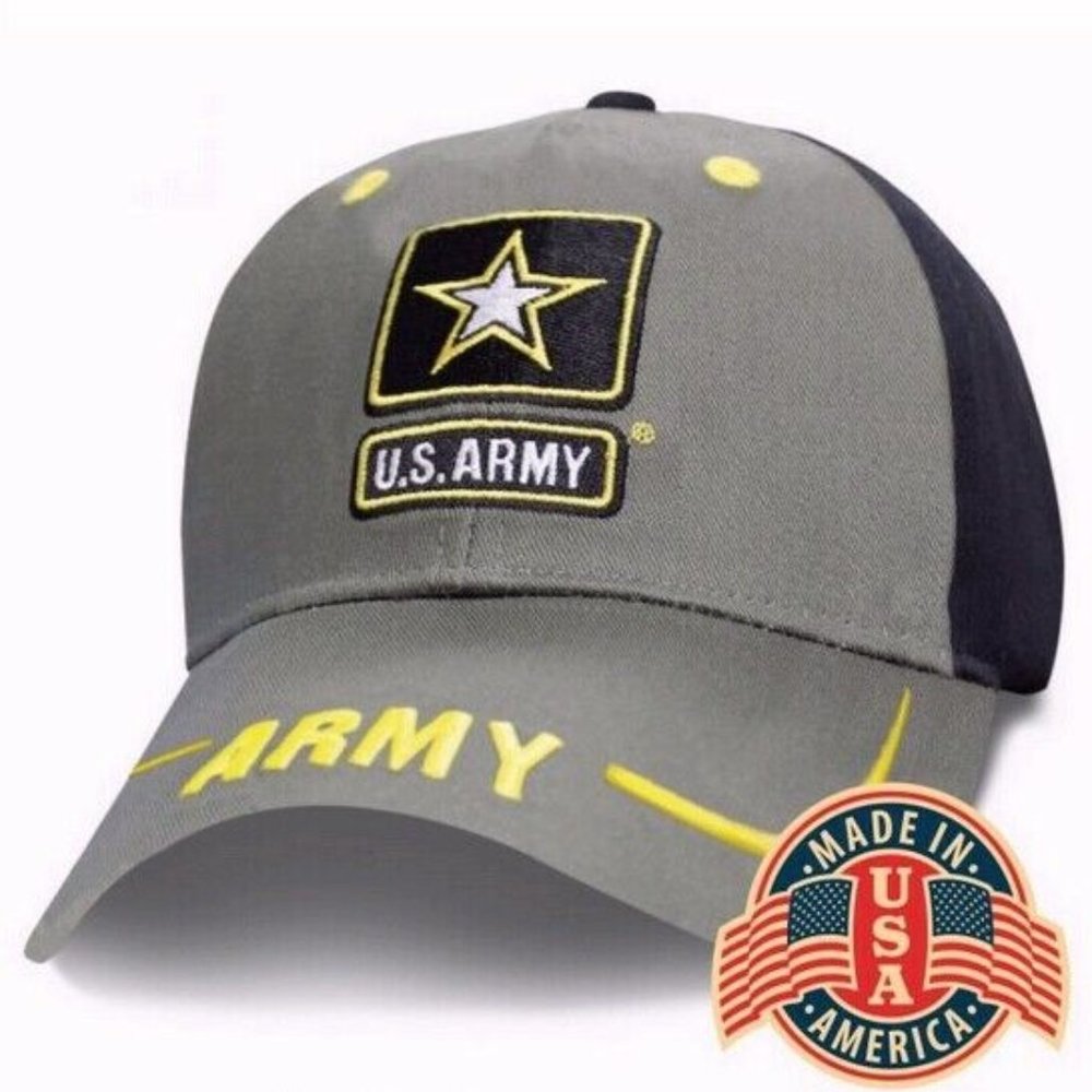 U.S. Army Base Line Embroidered Cap Hat - NEW FAST SHIP